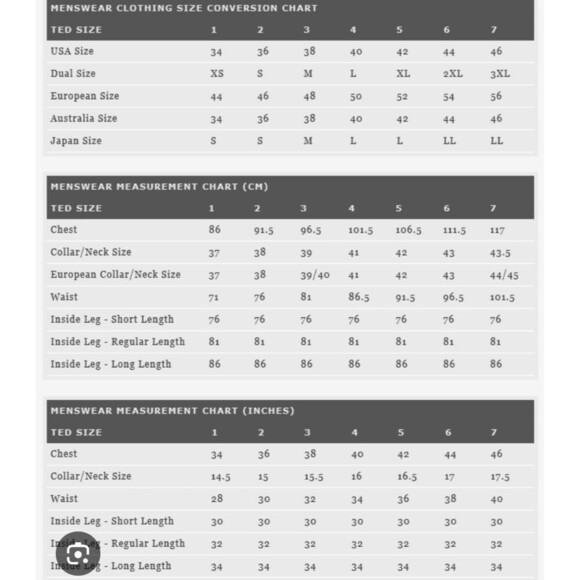 Ted Baker London Button Up Dress Shirt Blue Geometric Long Sleeve Size 7 - Picture 9 of 9